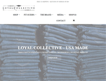 Tablet Screenshot of loyalcollective.com